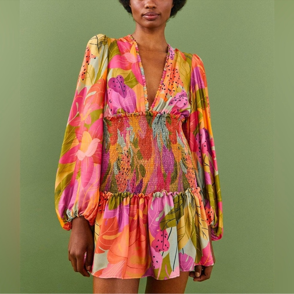 Farm Rio Floral Multicolor Dress